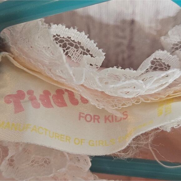 VTG Pink Frilly Lace Pageant Dress by Tiddli for Kids, Size 3 - Picture 6 of 8